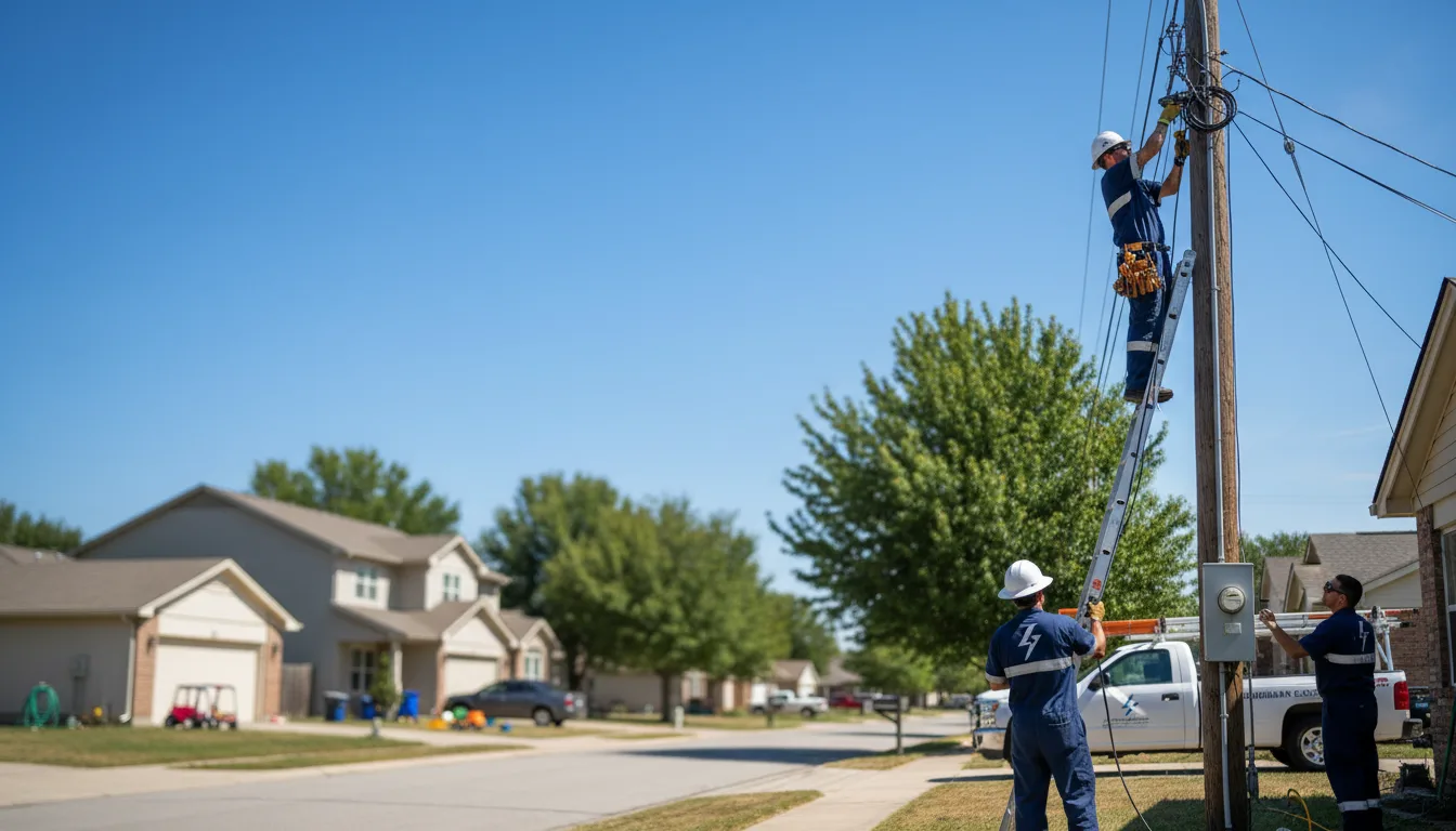Residential electrician providing installation services in Hecker, IL